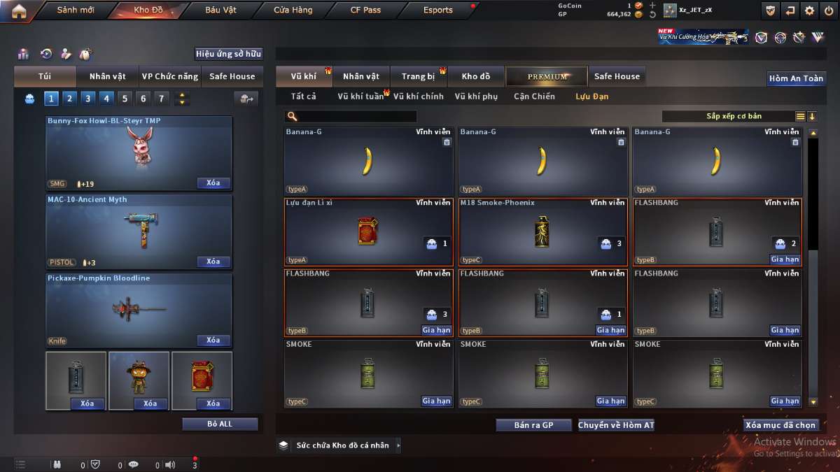 shop acc cf uy tin gia re